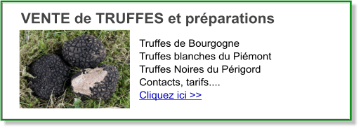 vente de truffe